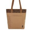 Bolso de Hombro de Lona con Corcho Empalmado, Bolso Tote Versátil, Bolso de Compras de Gran Capacidad con Textura de Madera, Regalo