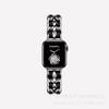 Adequado para Apple iWatch 11ª Geração 10/987 Nova Pulseira de Couro, Pulseira de Relógio de Metal com Corrente de Jeans de Duas Fileiras Estilo Chanel