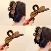 Lazo para el pelo de orejas de conejo de cuero coreano con sentido de atmósfera, Pinza de pelo elegante de intestino grueso para mujer, Accesorio de pelo moderno para moño y coleta