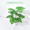 12 Plantas Verdes ArtificialesPlantas Verdes Simuladas, Plantas Falsas en Maceta para Decoración de Sala de Estar Interior, Plástico Pequeña Planta Bonsái Paisajismo