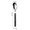 Juego de Cuchillo, Tenedor y Cuchara con Mango de Remache de Acero Inoxidable 430, Vajilla Estilo Crema, Juego de Cuchara y Tenedor de Postre de Alta Estética, Cuchillo y Tenedor para Steak