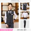Ropa de trabajo de camarero de KTV Logotipo bordado Traje de chaleco para hombre y mujer Ropa de hotel Catering Hotel Restaurante Occidental