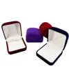 Cajas de Joyería de Terciopelo de Alta Gama al por Mayor en Stock para Bodas, Pedidas de Mano, Anillos, Colgantes y Cajas de Empaque para Accesorios