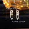 Set de Collar y Pendientes de Circonita Cuadrada Lujo Ligero Nuevo Diseño de Nicho Cadena para la Clavícula Vestido de Novia Accesorios de Oriente Medio