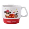 Taza Cerámica Apilable con Lindo Diseño de Perro Salchicha de Dibujos Animados, Alto Valor Estético, Taza para Café de Desayuno, Regalo con Logo Personalizable