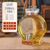 Frasco de Vino Sellado Botella Vacía Vino Medicinal de Ginseng Frasco de Vino Barril de Vino Frasco de Vino Casero Botella de Vidrio para Vino Casero Hogar