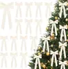 Corona de Adviento de Cinta de Terciopelo Cruzada Lazo Regalo Hogar Árbol de Navidad Chimenea Válvula Decoración Adornos