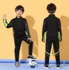 Uniformes de Treino de Futebol Outono e Inverno Terno de Outono Uniformes de Time Infantil Meninos Estudante Esportes Fatos de Manga Longa de Inverno