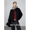 Jaqueta Curta Slimming de Manga Longa com Gola Alta Lisa para Mulheres, Nova Moda Outono e Inverno 2026 Jaqueta Casual Versátil para Figuras Baixas