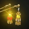 Accesorios para el Cabello de Hanfu Retro para Peinados Diarios Pasador de Linterna Linterna de Palacio Pabellón del Espíritu de Hada Pasador de Conejo