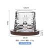 Vaso de agua creativo giratorio pintado de alto color vaso de whisky copa de vino copa de vino vidrio artificial pintado a mano bar