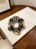 Atacado em estoque elásticos de cabelo retrô com estampa de leopardo, scrunchies, presilhas de cabelo florais da moda, elásticos de cabelo direto do fabricante