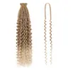 Peluca de Fieltro de Doble Extremo Estilo Europeo y Americano de 24 Pulgadas Trenzas de Ganchillo Hechas a Mano Extensiones de Cabello de Fibra Sintética de Baja Temperatura de un Solo Hilo Trenzas Profundas