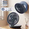 Ventilador de Escritorio Montado en Pared, Ventilador USB de Escritorio para Dormitorio Estudiantil al Aire Libre, Carga Conveniente, Ventilador Plegable