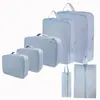 Bolsas de Almacenamiento de Viaje de Tela de Memoria Imitación de Explosiones Transfronterizas Set de 6 Piezas Traje Bolsa de Almacenamiento Sub-paquete Ropa Equipaje Bolsa de Viaje