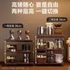 Estante de Almacenamiento para Escritorio de E-Sports Estante de Almacenamiento de Escritorio Multicapa Estante Plegable para Escritorio de Computadora Soporte de Mango para Consola de Juegos de Madera Maciza