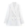 Exportación Transfronteriza Ropa de Mujer Primavera 2025 Estilo Europeo y Americano Traje Cruzado Chaqueta + Pantalón Mujer B482475/6