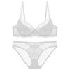 9256 Conjunto de Lencería Sexy de Encaje Ultrafino Talla Grande 95Cd Estilo Push-Up Estilo Europeo y Americano Deseo Puro Sin Bultos