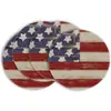 Jogos Americanos Redondos com Estrelas do Dia da Independência Americana em Estampa Vermelha, Azul e Branca, Populares no Temu, Venda Direta do Fabricante