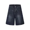 Shorts de Mezclilla Retro Americano para Hombres y Mujeres 2026 Nuevo Llegado de Verano Desgastados Lavados Pierna Ancha Casual Sueltos Pantalones de Cinco Puntos