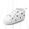 Primavera y Otoño 0-1 Año Moda Bebé para Hombre y Mujer Lona Suela Blanda Antideslizante Zapatos Bebé Niño 2172