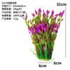 Adornos para Decoración de Mesas de Restaurante, Hierba Acuática Artificial, Paisajismo para Acuarios, Flores y Plantas de Plástico, Fuente de Césped Artificial para Acuarios