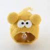 Gorro de punto estilo tejido con forro de algodón para niños, gorro de lana para otoño e invierno, gorro de felpa con protección para las orejas y gorro cálido con diseño de animales para bebés.