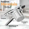 Prensador de papas de acero inoxidable 316, picador de comida para bebés, exprimidor manual multifuncional, herramienta de cocina