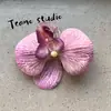 Cabeça de Flor de Orquídea Phalaenopsis Artificial, Textura de Película Impressa em 3D, Buquê Exquisito para Decoração de Casamento e Lembrança