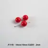 Contas Redondas Lacadas em Acrílico Coloridas como Macaron, Contas Soltas, Corrente de Celular DIY Feita à Mão, Pulseira, Materiais e Acessórios para Joias