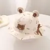 Gorro Jingqi para Bebé Primavera y Otoño Gorro Protector de Orejas para Bebés Niños y Niñas Sombrero de Pescador para Salir Niños Sombrero de Cubo de Otoño