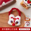 Boneco Dança do Leão de Ano Novo Enfeites Pendentes Corda de Cabelo Grampo Ornamental Infantil Cabelo Vermelho Estilo Chinês Grampo para Franja de Menina Grampo Lateral