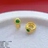 Hebilla de Cuentas Colgante Redonda Anillo de Plata Grabado Dorado Espaciador Placa Espaciadora Chapada en Oro Tapeta Prensada Envuelta Método Antiguo Grabado Accesorio Cerrado Joyería de Plata