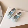 Zapatos de Cristal Color Caramelo para Niñas 2024 Nuevo Estilo Primavera y Otoño Moda para Niñas Estilo Extranjero Zapatos de Princesa Zapatos de Cuero para Actuaciones Infantiles