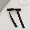 Pinza de Resorte Elegante para el Cabello Estilo Ballet con Lazo Largo de Cinta, Tocado de Princesa Suave para Mujeres en la Parte Posterior de la Cabeza