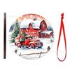 Enfeites de Madeira Transfronteiriços Decorações de Natal Etiquetas para Árvore de Natal Artesanato de Feriado Decorações Penduradas de Madeira Presentes de Desenho Animado