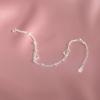 Pulsera de Amor de Doble Capa de Plata S925 para Niñas Estilo Mori Estilo Coreano Temperamento Dulce Pulsera de Novia Estudiante Regalo Simple Trendy