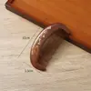Peine de Sándalo Negro Dorado Pintado Arte de Laca Hecho a Mano Peine de Madera Cabello Suave Peine de Madera Especial para Mujeres con Logo Grabado Regalo