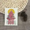 Los Doce Signos del Zodiaco de Xiaohongshu, Dios Amarillo de la Riqueza, Dios Negro de la Riqueza, Dios Rojo de la Riqueza, Dios Verde de la Riqueza, Dios Blanco de la Riqueza, Pegatinas Hechas a Mano para Teléfono Móvil