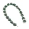 Tira de aguja de pino adorno de aguja de pino accesorios navideños para manualidades suministros de decoración del hogar tira de rama de pino ratán sintético