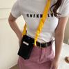 Bolsa Transversal de Veludo Color-Blocking Estilo Japonês Tendência 2026 Novo Modelo Bolsa de Ombro para Mulheres, Mini Bolsa Portátil de Armazenamento para Passeios
