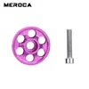 Tapa superior de dirección de aleación de aluminio, Cubierta colorida para dirección de bicicleta, Tapa del tubo superior de la horquilla delantera con diseño floral hueco