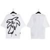 Versión correcta PALM camiseta de manga corta con estampado de letras de ángeles de oso decapitado para hombre y mujer, manga corta de verano