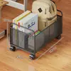 Estante de Almacenamiento para Mochilas Escolares para Uso en el Aula, Caja de Almacenamiento de Libros para Estudiantes de Preparatoria que Viven en el Campus, Caja de Libros Desmontable, Canasta de Libros Debajo de la Mesa