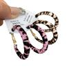Pendientes de leopardo retro de moda europea y americana para mujer, de plata S925, con diseño geométrico exagerado y distintivo.