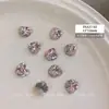 Brilhante K9 Base Aberta Ovo de Pombo Empilhado Joias de Diamante para Nail Art Joias de Luxo Acessível Loja Boutique Acabamento Manual Decoração de Unhas com Diamantes Empilhados
