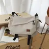 Nova Mochila Minimalista Estilo Japonês de Shuai Mijia, Bolsa de Ombro Casual, Mochila Escolar para Estudantes, Bolsa Carteiro de Grande Capacidade