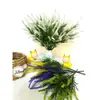 Amazon Planta de Simulación 5 Ramas Lavanda Flor de Simulación Boda Decoración del Hogar Flor de Plástico Decoración de Interiores