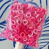 500 Pacotes Argola de Toalha Sem Costura Elástico de Cabelo Infantil Elástico de Cabelo para Bebê Não Danifica o Cabelo Corda de Cabelo Anel de Polegar Corda de Cabeça para Meninas