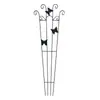 Estructura de Trepa para Plantas, Soporte para Plantas Trepadoras, Clematis y Rosas, Maceta de Soporte para Plantas Trepadoras, Estructura de Hierro Forjado para Fijación en Valla de Patio